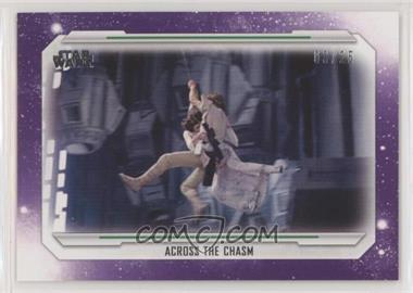 2019 Topps Star Wars Skywalker Saga - [Base] - Purple #52 - Across The Chasm /25