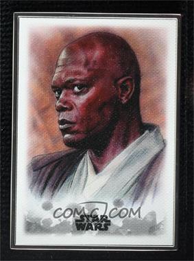 2019 Topps Star Wars: Stellar Signatures - Stellar Art Reproduction #14 - Mace Windu /100