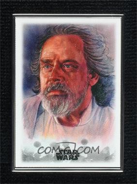 2019 Topps Star Wars: Stellar Signatures - Stellar Art Reproduction #18 - Luke Skywalker /100