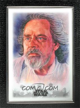 2019 Topps Star Wars: Stellar Signatures - Stellar Art Reproduction #18 - Luke Skywalker /100