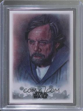 2019 Topps Star Wars: Stellar Signatures - Stellar Art Reproduction #23 - Luke Skywalker /100