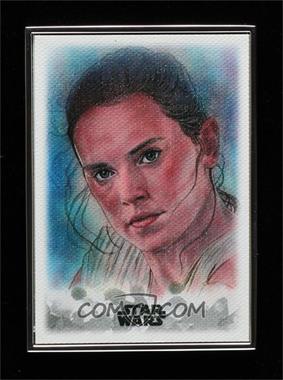 2019 Topps Star Wars: Stellar Signatures - Stellar Art Reproduction #29 - Rey /100