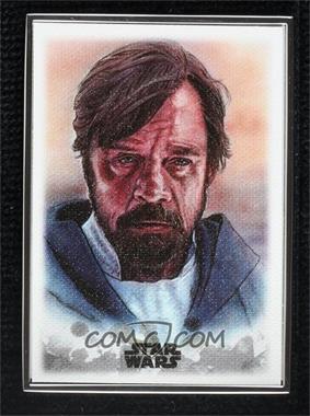 2019 Topps Star Wars: Stellar Signatures - Stellar Art Reproduction #46 - Luke Skywalker /100