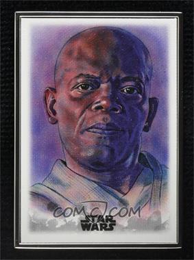 2019 Topps Star Wars: Stellar Signatures - Stellar Art Reproduction #75 - Mace Windu /100