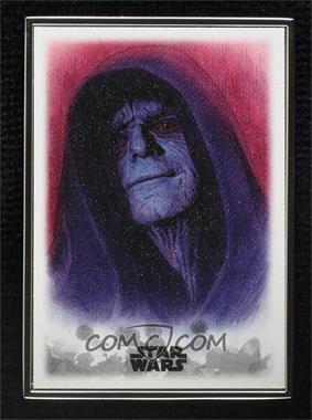 2019 Topps Star Wars: Stellar Signatures - Stellar Art Reproduction #89 - Darth Sidious /100