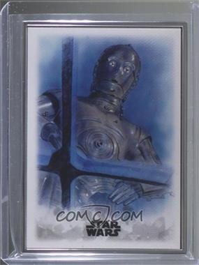 2019 Topps Star Wars: Stellar Signatures - Stellar Art Reproduction #9 - C-3PO /100