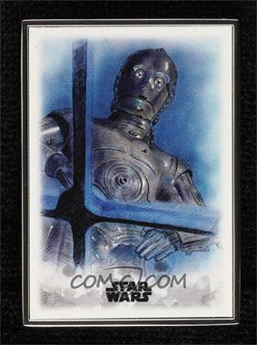 2019 Topps Star Wars: Stellar Signatures - Stellar Art Reproduction #9 - C-3PO /100