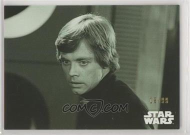 2020 Topps Star Wars Black and White: Return of the Jedi - [Base] - Green Hue Shift #112 - Luke's Resistance /99 [EX to NM]