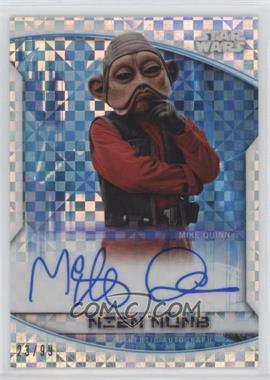 2020 Topps Star Wars Chrome Perspectives - Autographs - X-Fractor #A-MQ - Mike Quinn as Nien Nunb /99