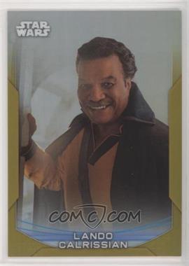 2020 Topps Star Wars Chrome Perspectives - [Base] - Gold Refractor #21-R - Lando Calrissian /50