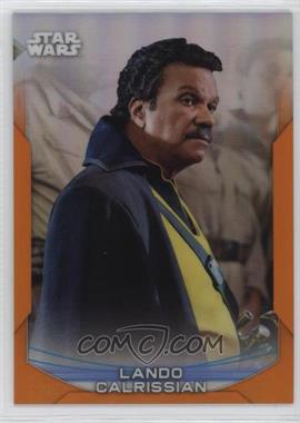 2020 Topps Star Wars Chrome Perspectives - [Base] - Orange Refractor #21-F - Lando Calrissian /25