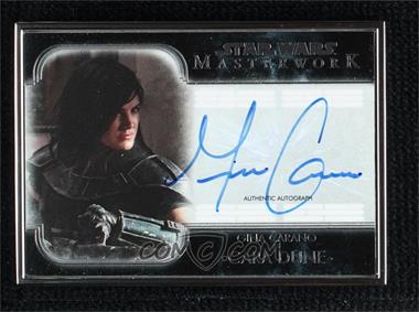 2020 Topps Star Wars Masterwork - Autographs - Silver Framed #A-GC - Gina Carano as Cara Dune /5