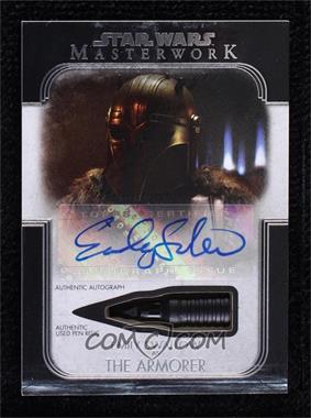 2020 Topps Star Wars Masterwork - Pen Auto Relic #PA-ES - Emily Swallow as The Armorer /1