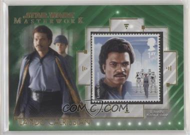 2020 Topps Star Wars Masterwork - Stamp Relics - Green #SC-LC - Lando Calrissian /99