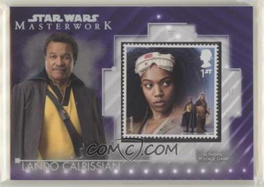 2020 Topps Star Wars Masterwork - Stamp Relics - Purple #SC-LJ - Lando Calrissian /50