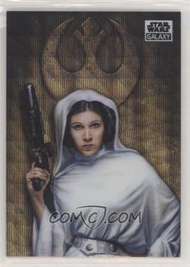 2021 Topps Chrome Star Wars Galaxy - [Base] - Wave Refractor #35 - Jerry Vanderstelt - Leia Organa /99