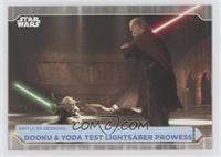Dooku & Yoda Test Lightsaber Prowess