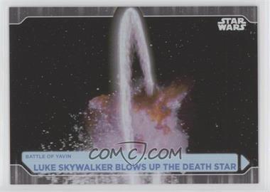 2021 Topps Star Wars Battle Plans - [Base] - Foilboard #70 - Luke Skywalker Blows Up The Death Star
