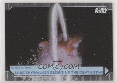 2021 Topps Star Wars Battle Plans - [Base] - Foilboard #70 - Luke Skywalker Blows Up The Death Star