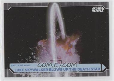 2021 Topps Star Wars Battle Plans - [Base] - Foilboard #70 - Luke Skywalker Blows Up The Death Star