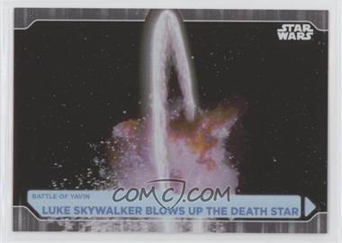 2021 Topps Star Wars Battle Plans - [Base] - Foilboard #70 - Luke Skywalker Blows Up The Death Star