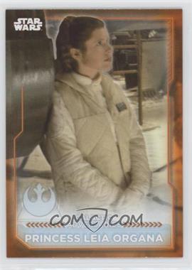 2021 Topps Star Wars Battle Plans - Galactic Adversaries - Orange #GA-1 - Princess Leia Organa /50