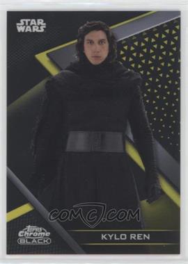 2022 Topps Chrome Black Star Wars - [Base] - Gold Refractor #20 - The Force Awakens - Kylo Ren /50