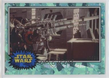 2022 Topps Chrome Sapphire Edition Star Wars - [Base] - Aqua #81 - Weapons of the Death Star! /99