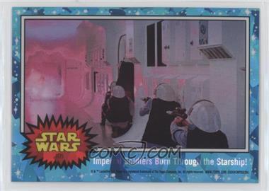 2022 Topps Chrome Sapphire Edition Star Wars - [Base] #105 - Imperial Soldiers Burn Through the Starship!
