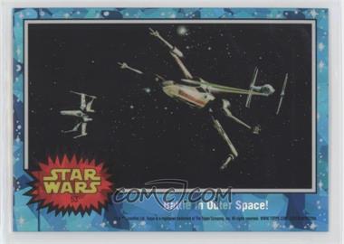 2022 Topps Chrome Sapphire Edition Star Wars - [Base] #53 - Battle in Outer Space!