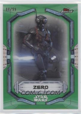 2022 Topps Finest Star Wars - [Base] - Green Refractor #99 - Zero /99