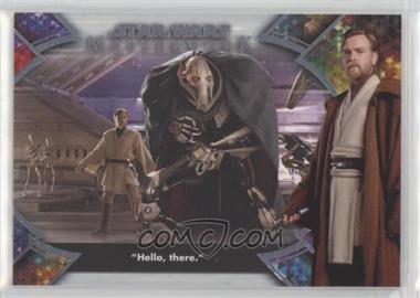 2022 Topps Star Wars Masterwork - Hello There: The Quotes of Obi-Wan Kenobi #OB1-3 - "Hello, there."