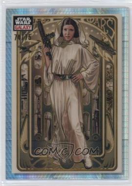 2023 Topps Chrome Star Wars Galaxy - [Base] - Prism Refractor #82 - Princess Leia Organa /75