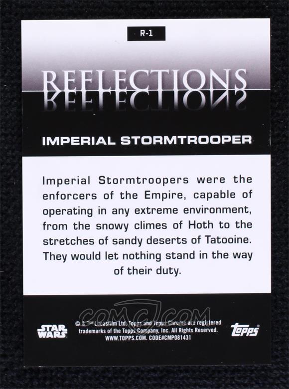 2025 Topps Chrome Star Wars Reflections R1 Imperial Stormtrooper