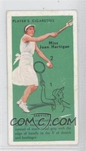 1936 Player's Cigarettes Tennis - Tobacco [Base] #1 - Miss Joan Hartigan (Service)