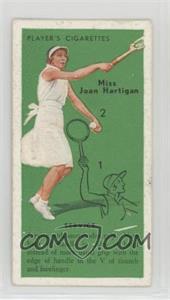 1936 Player's Cigarettes Tennis - Tobacco [Base] #1 - Miss Joan Hartigan (Service) [Poor to Fair]