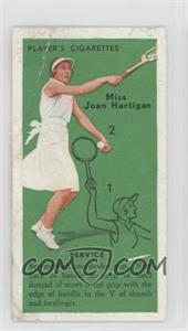 1936 Player's Cigarettes Tennis - Tobacco [Base] #1 - Miss Joan Hartigan (Service)