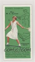 Miss M. C. Scriven (Forehand Drive)