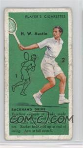 1936 Player's Cigarettes Tennis - Tobacco [Base] #14 - Bunny Austin (Backhand Drive) [Poor to Fair]