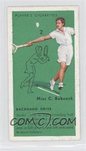 1936 Player's Cigarettes Tennis - Tobacco [Base] #15 - C. Babcock (Backhand Drive)