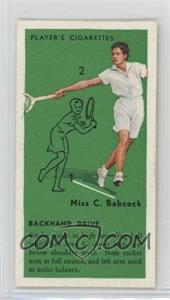 1936 Player's Cigarettes Tennis - Tobacco [Base] #15 - C. Babcock (Backhand Drive)