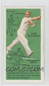 1936 Player's Cigarettes Tennis - Tobacco [Base] #16 - Jack Crawford (Backhand Drive)