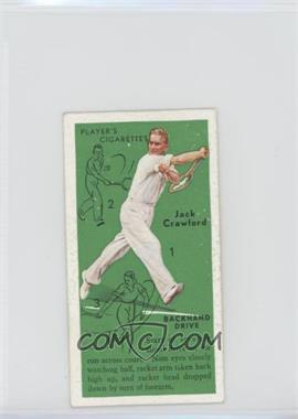 1936 Player's Cigarettes Tennis - Tobacco [Base] #16 - Jack Crawford (Backhand Drive)