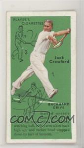 1936 Player's Cigarettes Tennis - Tobacco [Base] #16 - Jack Crawford (Backhand Drive)