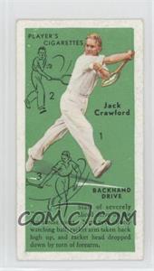 1936 Player's Cigarettes Tennis - Tobacco [Base] #16 - Jack Crawford (Backhand Drive)
