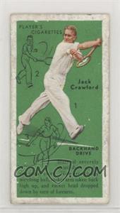 1936 Player's Cigarettes Tennis - Tobacco [Base] #16 - Jack Crawford (Backhand Drive)