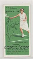 Miss N.M. Lyle (Backhand Drive)