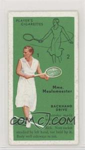 1936 Player's Cigarettes Tennis - Tobacco [Base] #20 - Mme. Meulemeester (Backhand Drive)