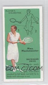 1936 Player's Cigarettes Tennis - Tobacco [Base] #20 - Mme. Meulemeester (Backhand Drive)