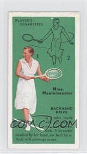 1936 Player's Cigarettes Tennis - Tobacco [Base] #20 - Mme. Meulemeester (Backhand Drive)